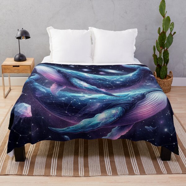Item preview, Celestial whales swimming in space designed and sold by Dominika Farkašová.