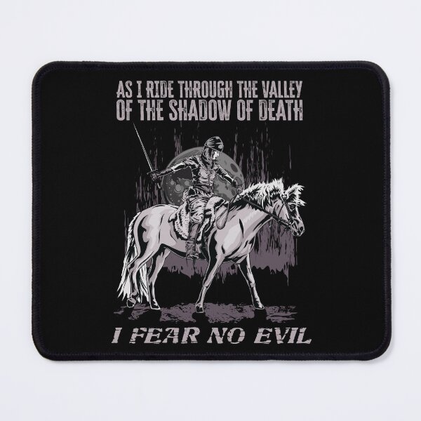 Item preview, Knight Horse Fear No Evil Shadow of Death Bible Verse designed and sold by WBGraphix.