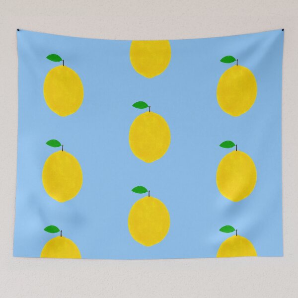 Item preview, Lemon on Blue designed and sold by bits-and-bob.