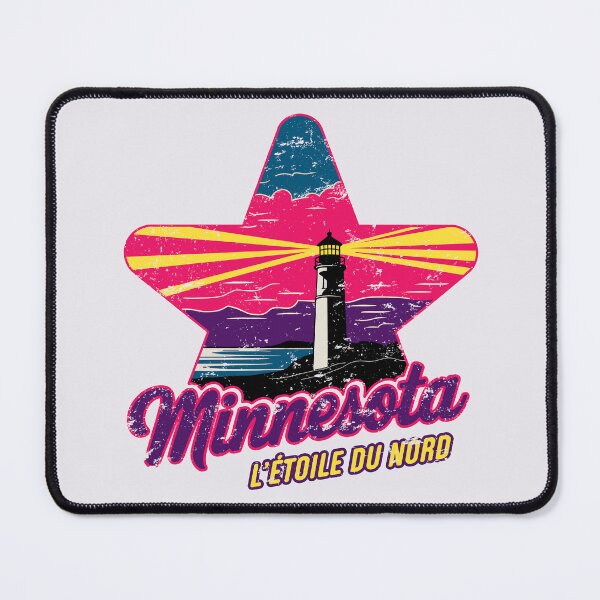 Item preview, Minnesota L'Étoile du Nord T-Shirt Featuring Split Rock Lighthouse at Sunset in a Distressed Vector Graphic Style, Ideal Holiday Family Gift designed and sold by ReFreshU Shop Designs.