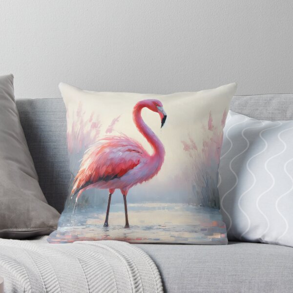 Item preview, Graceful Flamingo in a Pond designed and sold by GoldenPattern.