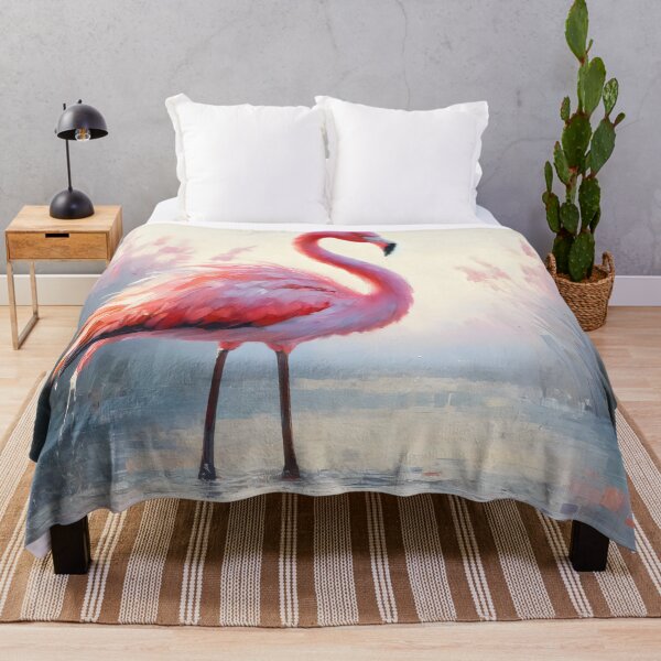 Item preview, Graceful Flamingo in a Pond designed and sold by GoldenPattern.