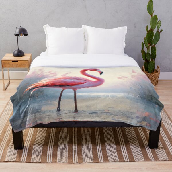 Item preview, Graceful Flamingo in a Pond designed and sold by GoldenPattern.