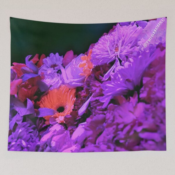 Item preview, Secret Garden Magic - Black Light Flowers designed and sold by TrishAbyss.