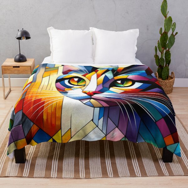 Artikelvorschau, Abstrakte Katze entworfen und verkauft von GoldenPattern.