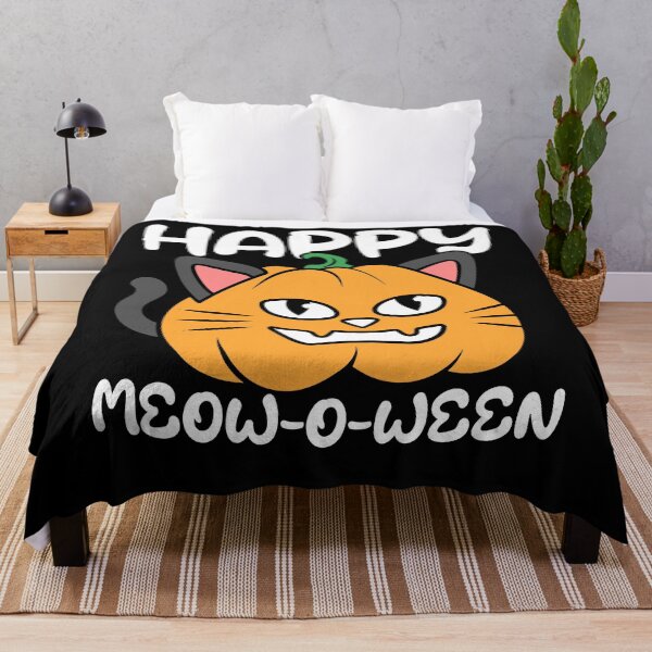 Item preview, Happy Meow-o-ween Pumpkin Cat designed and sold by PrintCrafting.