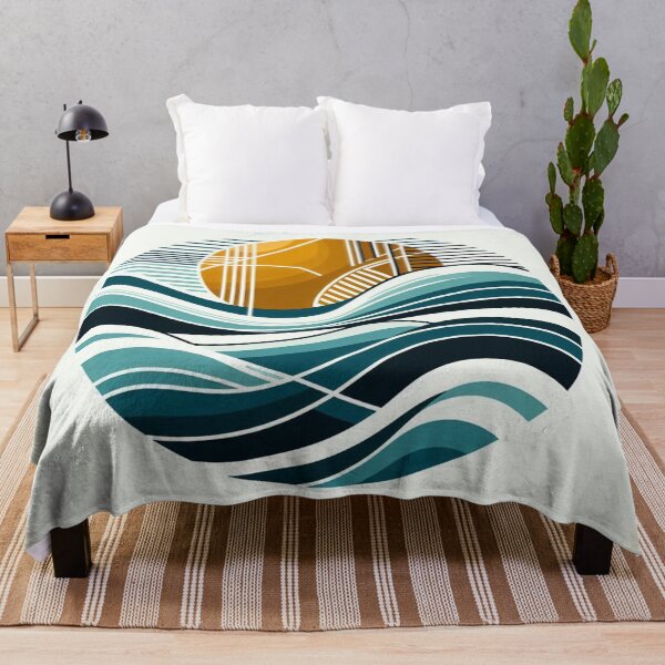 Item preview, Minimalist abstract ocean waves designed and sold by Dominika Farkašová.