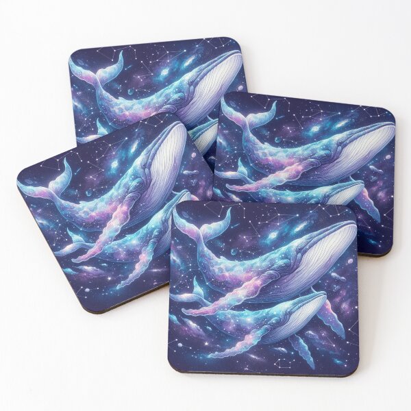 Item preview, semi translucent whales with galaxies designed and sold by Dominika Farkašová.