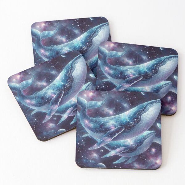 Item preview, cosmic ocean themed whale artwork designed and sold by Dominika Farkašová.