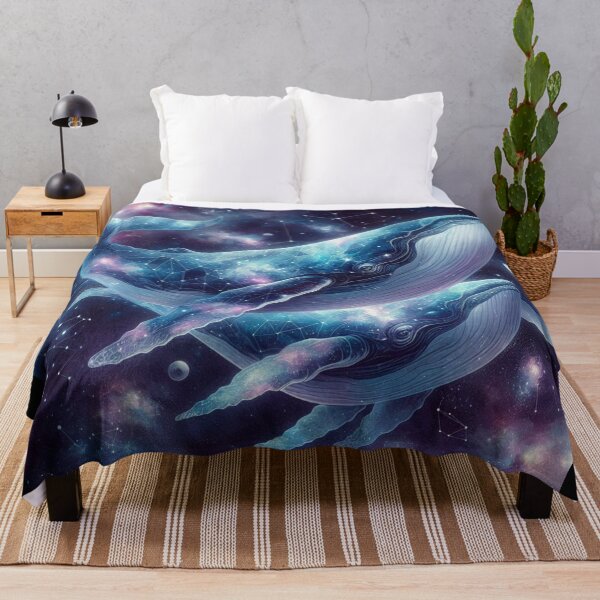 Item preview, cosmic ocean themed whale artwork designed and sold by Dominika Farkašová.