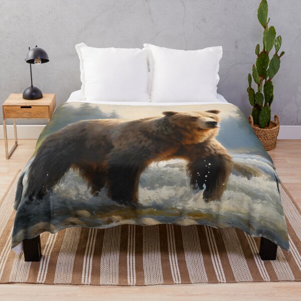 Item preview, El poderoso oso junto al río designed and sold by GoldenPattern.