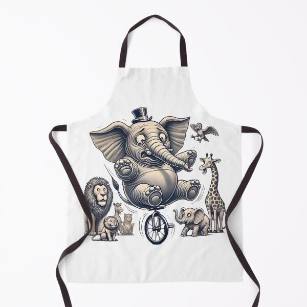 Item preview, The Clumsy Elephant's Circus Act. designed and sold by Linework Studio.