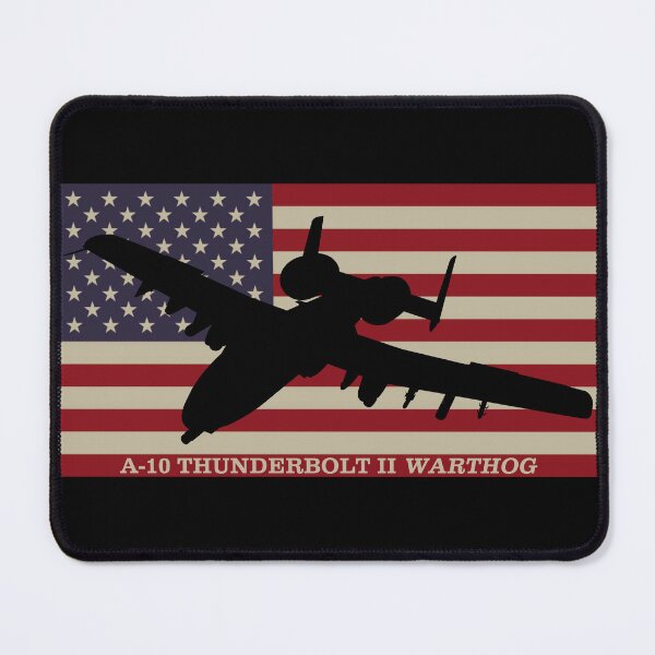 Item preview, A-10 Thunderbolt II Warthog Vintage USA American Flag designed and sold by MilitaryMart.