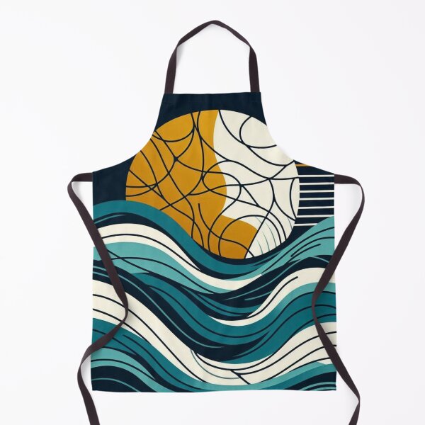 Item preview, bold sweeping wave lines designed and sold by Dominika Farkašová.