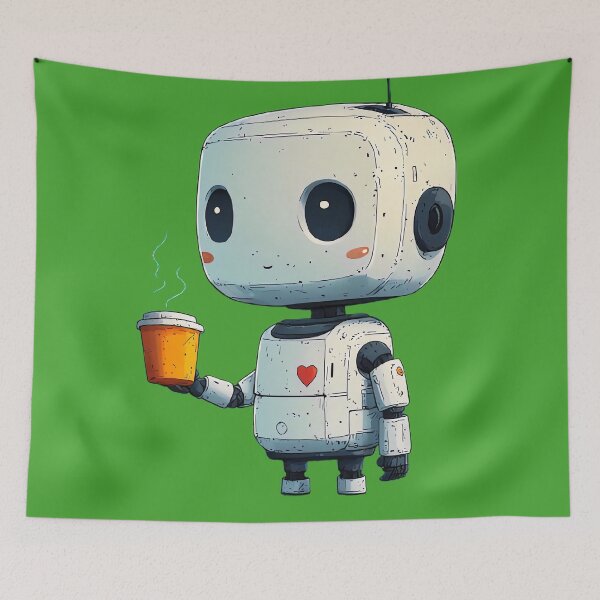 Item preview, Robot coffee time designed and sold by Brendon987.