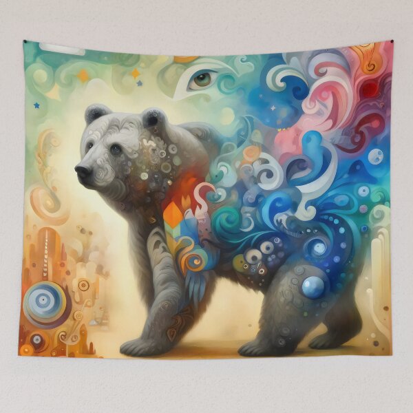 Item preview, Surrealist Grizzly Bear designed and sold by GoldenPattern.