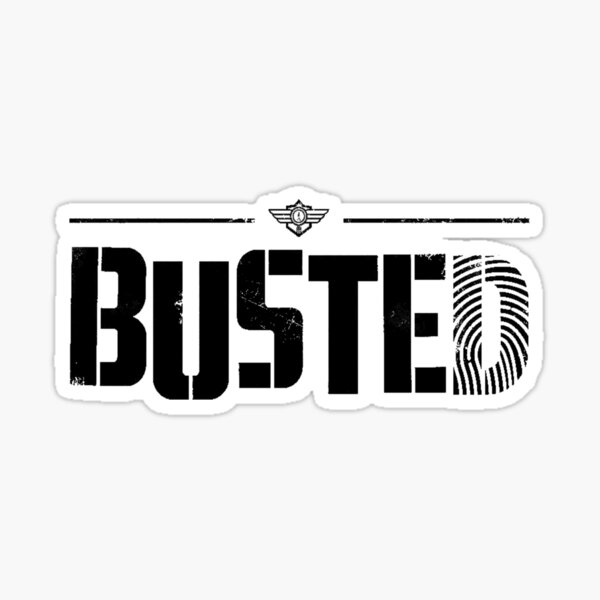 Busted Definition Sticker for Sale by Kweee