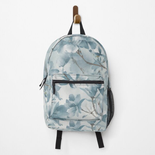 Item preview, Light blue watercolor cherry blossom pattern designed and sold by patterncrow.