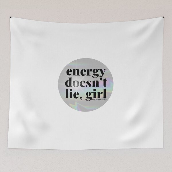 Item preview, Energy Doesn't Lie Girl- Black Font designed and sold by TheNewAncestor.