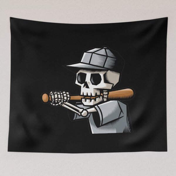 Item preview, Funny Skeleton Playing Baseball Sports Graffiti designed and sold by Nature's Fancy.