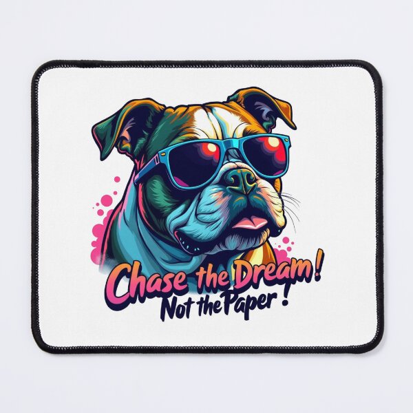 Item preview, Chase The Dream Not The Paper Funny Motivating Sentences designed and sold by UniqueDuoDesign.