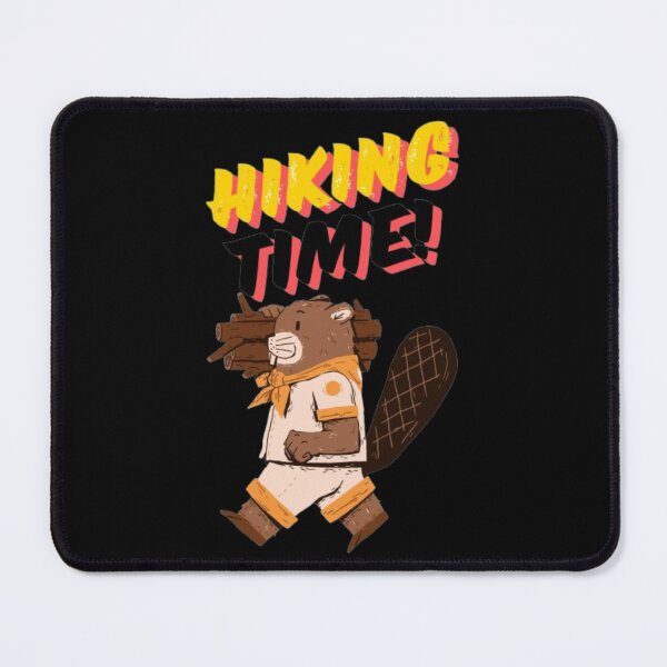 Item preview, Hiking Time Beaver Cartoon for Outdoor Enthusiasts designed and sold by MSHobbies.