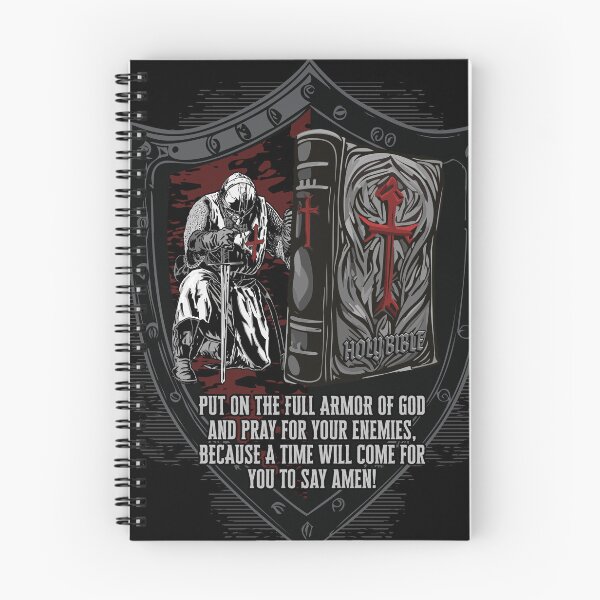 Item preview, Knight In Prayer Amen Shield Bible designed and sold by WBGraphix.