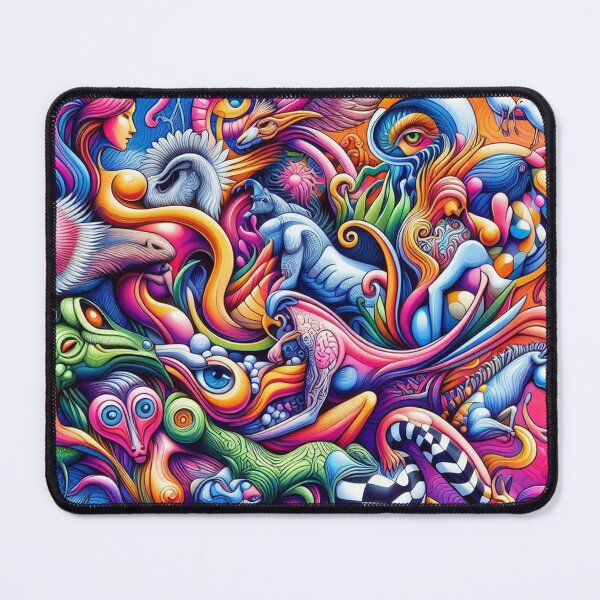 Item preview, Colorful surrealism art t designed and sold by glittercuts.
