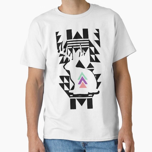 Item preview, Modern Tribal Jackalope Black White Pastel designed and sold by CanisPicta.