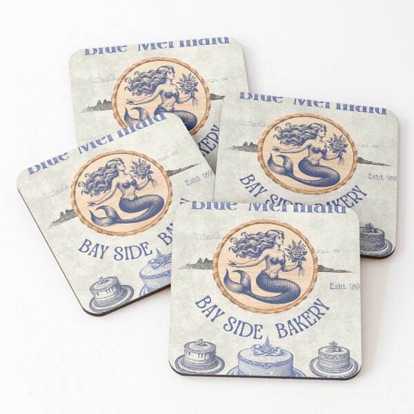 Item preview, Blue Mermaid Bayside Bakery designed and sold by Holy Coast Threads (Formerly ChristianFlower).