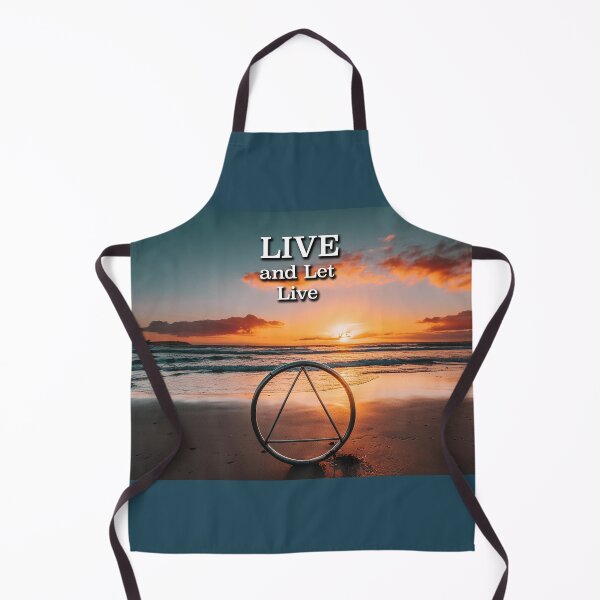 Item preview, Live and Let Live AA Slogan Beach at Sunrise designed and sold by ApexDesigners.