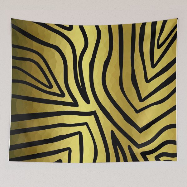 Item preview, Golden Zebra Stripes designed and sold by Sartoris Art.