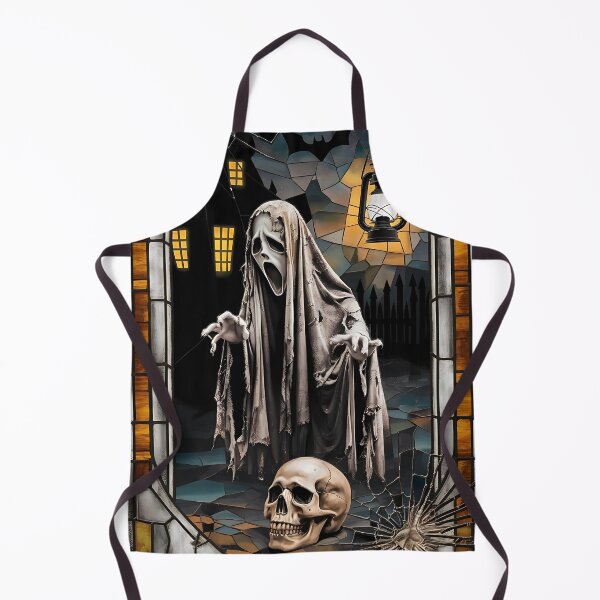 Artikelvorschau, Geist mit Gewand und Totenkopf entworfen und verkauft von Ambient Mind Design.