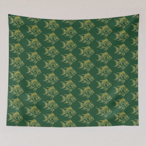 Item preview, Golden Line Fish Art designed and sold by FatGiantCat.