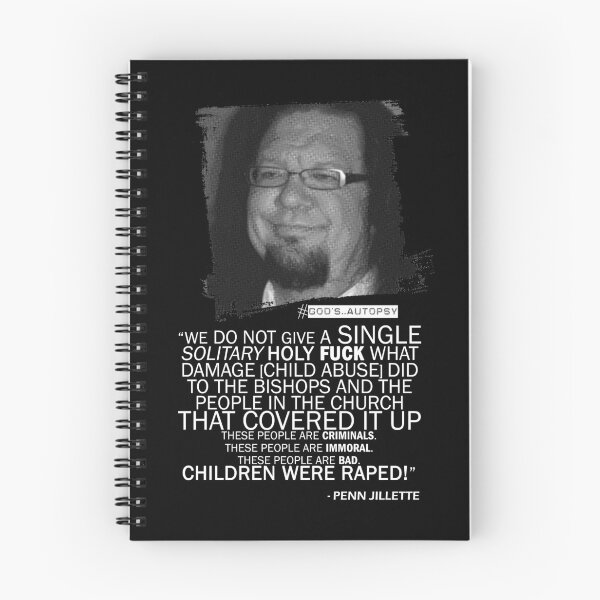 Item preview, Penn Jillette Catholic Church quote 2b designed and sold by GodsAutopsy.