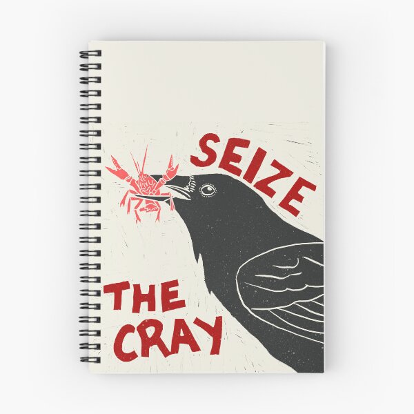 Item preview, Seize the Cray Crow & Crayfish Woodcut designed and sold by Valerie Englehart.