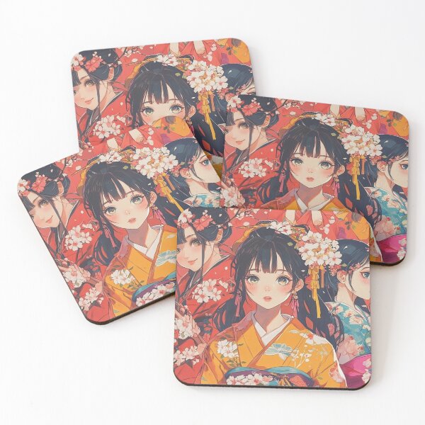 Item preview, Anime Girls Pattern  designed and sold by GrinGalore.