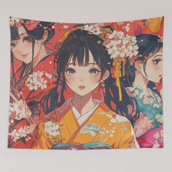 Item preview, Anime Girls Pattern  designed and sold by GrinGalore.