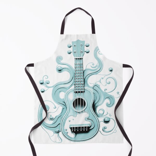 Item preview, Ukulele, colorful ukulele with paint splashes. Pastel shades/blue. designed and sold by My-fake-places.
