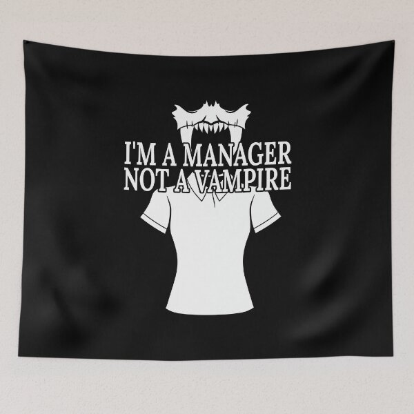 Item preview, I'm A Manager Not a Vampire Female Night Stalker designed and sold by FWLKIT.