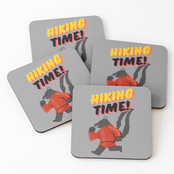 Item preview, Hiking Time Badger Cartoon for Outdoor Enthusiasts designed and sold by MSHobbies.