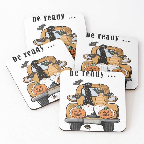 Item preview, Be Ready, Gnomes in a Pumpkin Truck - Halloween Fun designed and sold by -DEEWOLF-.