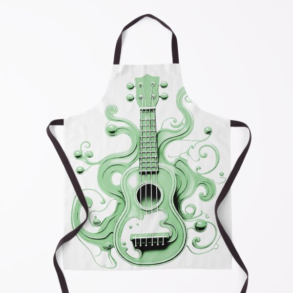 Item preview, Ukulele, colorful ukulele with paint splashes. Pastel shades/ celadon.. designed and sold by My-fake-places.