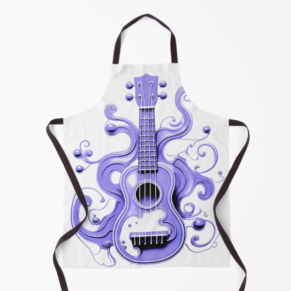 Item preview, Ukulele, colorful ukulele with paint splashes. Pastel shades/ purple. designed and sold by My-fake-places.