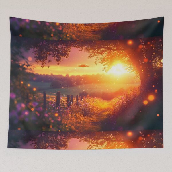 Item preview, Mystic Sunset Encounter designed and sold by AI-Only Creations.