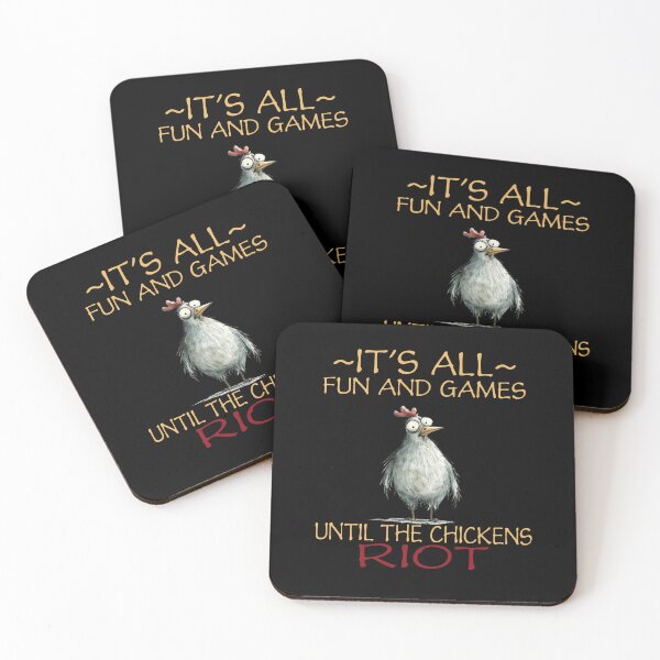 Item preview, It's all fun and games until the chickens riot designed and sold by edenjoy-designs.