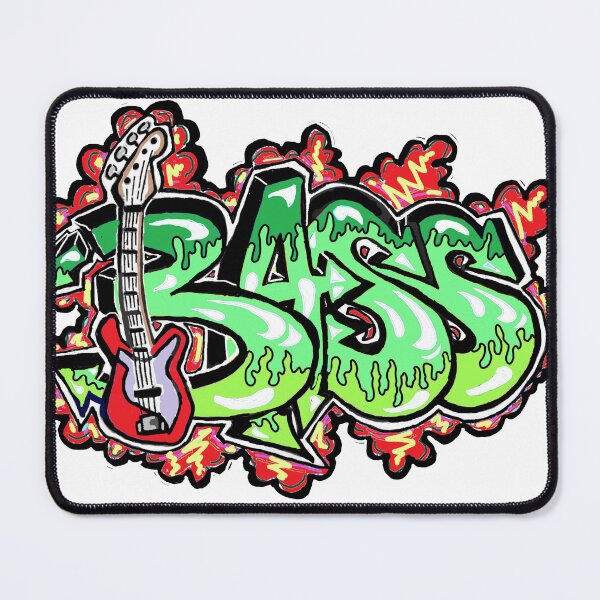 Item preview, bass bass green designed and sold by LowEndGraphics.