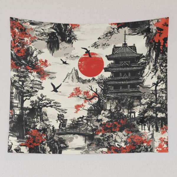Item preview, Vintage Japan Collage Pattern designed and sold by GrinGalore.
