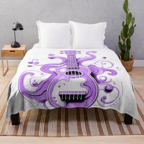 Item preview, Ukulele, colorful ukulele with paint splashes. Pastel shades/lilac. designed and sold by My-fake-places.