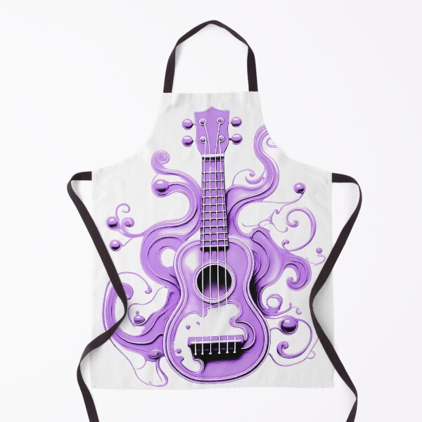 Item preview, Ukulele, colorful ukulele with paint splashes. Pastel shades/lilac. designed and sold by My-fake-places.